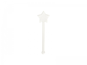 Sublimation Blanks Acrylic Drink Stirrers (3*10.3*0.4cm,Star Shape)