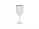 Sublimation 350ml Stainless Steel Wine Glass (White)