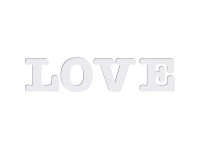 Sublimation HB Letters - LOVE