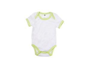 Baby Onesie Short Sleeve S(Green Edge,0-3M)