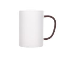 Caneca Vidro 12oz/360ml com Asa Vermelha (Fosco)