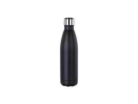 17oz/500ml Powder Coated Stainless Steel Cola Bottle (Black)