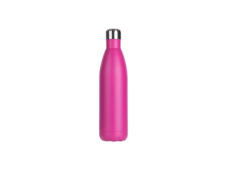 25oz/750ml Powder Coated Stainless Steel Cola Bottle (Rose Red)