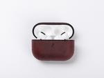 Engraving AirPods Pro Headphone Charging Box Cover(Dark Red/Black)