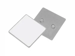 Aimant carré métallique 5,5 x 5,5 cm Sublimation Transfert Thermique