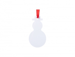 Sublimation Blank Metal Snowman Ornament (6*10.6cm)