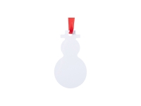 Sublimation Blank Metal Snowman Ornament (6*10.6cm)