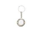 Sublimation Blank Metal Rotatable Keychain（Round）