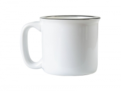 Sublimation 13oz/400ml Ceramic Enamel Coffee Mug (White)