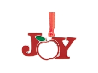 3&quot; Sublimation Metal Christmas JOY Ornament