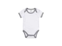 Baby Onesie Short Sleeve M(Gray Edge,3-6M)