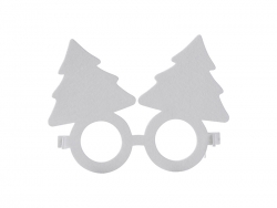 Sublimation Blank Felt Glasses (Christmas Tree)