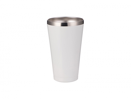 Vaso Acero Inoxidable Sin Tapa 15oz/450ml (Blanco)