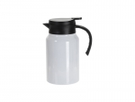 Sublimation Blanks 50oz/1500ml Stainless Steel Coffee Pot w/ Black Handle&amp; Lid(White)