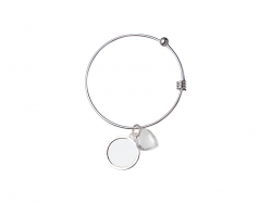 Pulsera Ajustable con Insert (Circular imprimible por ambos lados)