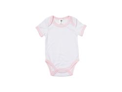 Baby Onesie Short Sleeve S(Pink Edge,0-3M)