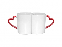 Caneca Par 11oz com Asa Coração Vermelho