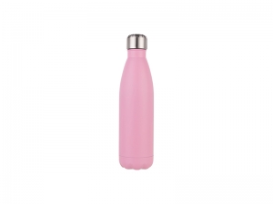 Sublimation 17oz/500ml Stainless Steel Cola Bottle (Matt Pink)