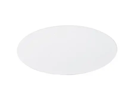 Sublimation Blanks White Round Enamel Plate(Black Edge, φ20.5cm