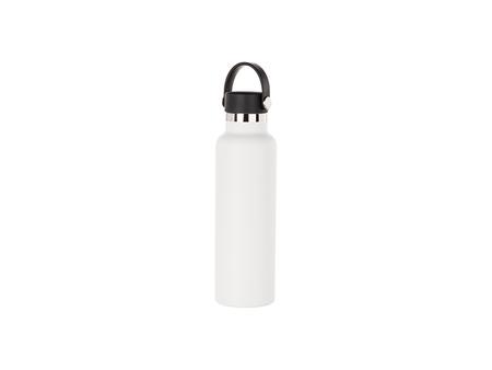 600ml/20oz Powder Coated Stainless Steel Bottle (White)