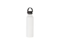 600ml/20oz Powder Coated Stainless Steel Bottle (White)