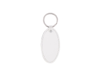 Sublimation PU Leather Key Chain (Oval)