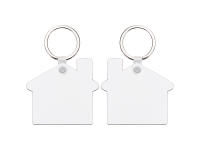 Sublimation Blanks Hardboard Key Ring (House)