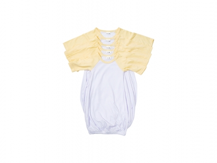 Pijama Bebé Manga Larga Raglán Talla XL (Amarillo,12-18M)