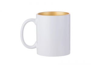 Sublimation 11oz Inner Sparkle Mug (Gold)