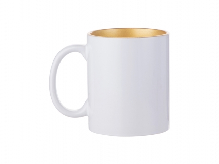 Sublimation 11oz Inner Sparkle Mug (Gold)