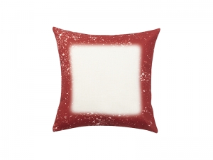 Sublimation Blanks Red Bleached Starry Linen Pillow Cover