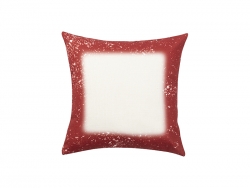 Sublimation Blanks Red Bleached Starry Linen Pillow Cover