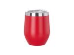 12oz/360ml Powder Coated Stainless Steel Stemless Wine Cup(Red)MOQ:1000pcs