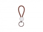 Sublimation Round Braided Keyring (Brown)