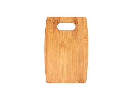 Arc Shaped Bamboo Cutting Board (22.86*15.24*1.1cm)  MOQ:1000pcs