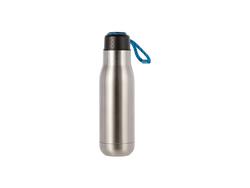 17OZ/500ml Inox Bottle com Portable Lid(Prateado)