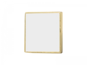 Sublimation Metal Button (Gold, Square)