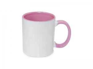 Sublimation 11oz Inner Rim Color Mug - Pink