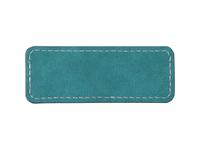 Sublimation PU Leather Badge Name Tag (Green, Small Rectangle)