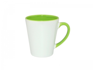 Sublimation 12oz Inner Rim Color Mug (Light Green)