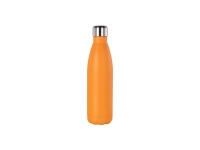 17oz/500ml Powder Coated Stainless Steel Cola Bottle (Orange)