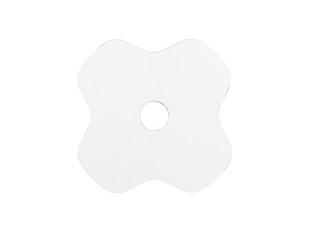 Sublimation Blanks Hardboard Name Tag (8.1*8.1*0.3cm,Lucky Clover Shape)