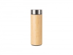 420ml/14oz Bamboo Flask Thermal Cup with Plastic Base