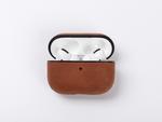 Engraving AirPods Pro Headphone Charging Box Cover(Brown/Black)