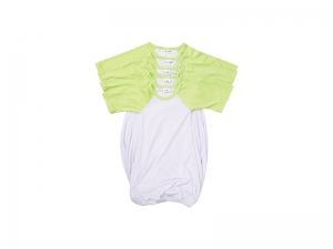 Sublimation Blanks Baby Nightdress Long Sleeve Raglan(Green)