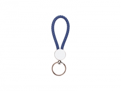 Sublimation Round Braided Keyring (Blue)