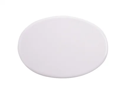 MR.R Sets of 6 Sublimation Blanks White Ceramic Flat Plate with  Stand,Porcelain Plates. 10 inch Round Dessert or Salad Plate, Lead-Free,  Safe in