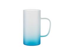 Taza de Cristal 22oz/650ml (Escarchado, Degradado Azul)