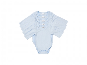 Sublimation Blanks Baby Onesie Long Sleeve(Light Blue)