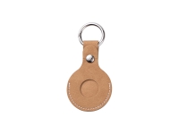 Sublimation Blanks PU AirTag Keychain Holder(Brown)